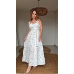 Vestido Longo Bordado Sabrina Branco