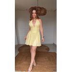 Vestido Curto Penelope Amarelo Mantega