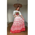 Saia Peixe Correnteza Estampado