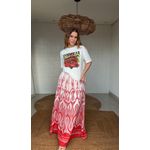 Saia Peixe Correnteza Estampado