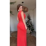 Vestido Longo Ombro Só Hilary Vermelha