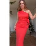 Vestido Longo Ombro Só Hilary Vermelha