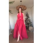 Vestido Flor De Amoreira Vermelha