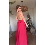 Vestido Flor De Amoreira Vermelha