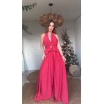 Vestido Flor De Amoreira Vermelha