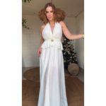 Vestido Flor De Amoreira Branco