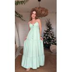 Vestido Longo Alcinha Cecilia Verde Pistache