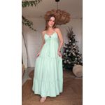 Vestido Longo Alcinha Cecilia Verde Pistache