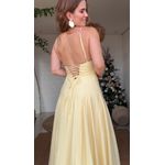 Vestido Longo Midi Maria Amarelo