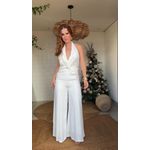 Macacão Frente Única Luiza Branco