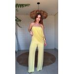 Conjunto Body E Calça Flor De Lichia Amarelo Mantega