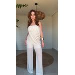 Conjunto Body E Calça Flor De Lichia Off White