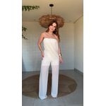 Conjunto Body E Calça Flor De Lichia Off White
