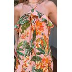 Vestido Curto Canto Dos Passaros Estampado