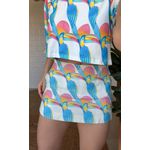 Short Saia Tucanitas Estampado