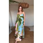 Vestido Aro Jardim Burburinho Estampado