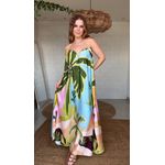 Vestido Aro Jardim Burburinho Estampado