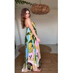 Vestido Aro Jardim Burburinho Estampado