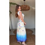 Vestido Tule Praia Do Poá Estampado