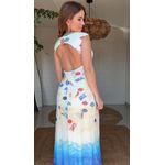 Vestido Tule Praia Do Poá Estampado