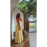 Vestido Geovana Amarelo Mantega