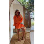 Vestido Liz Saida De Praia Laranja
