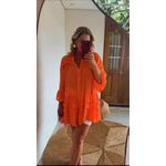 Vestido Liz Saida De Praia Laranja