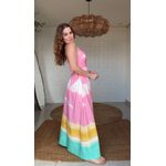 Vestido Longo Coqueirão Estampado