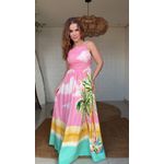 Vestido Longo Coqueirão Estampado