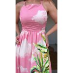 Vestido Longo Coqueirão Estampado