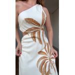 Vestido Ombro Só Paisagem Tropical Estampado