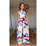 Macacão Pantalona Guarda Sol Estampado