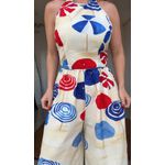 Macacão Pantalona Guarda Sol Estampado