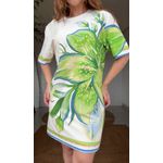Vestido Tshirt Big Lírio Tropical Estampado