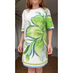 Vestido Tshirt Big Lírio Tropical Estampado