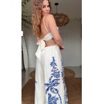 Macacão Pantalona Coqueiro Tropical Estampado