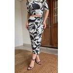 Saia Midi Reta Festa Do Mar Estampado