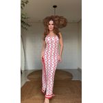 Vestido Midi Peixe Copa Estampado