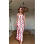 Vestido Midi Peixe Copa Estampado