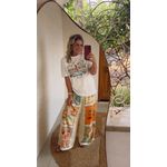 Calça Pantalona Souvenir Litoral Estampado
