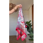 Lenço Liso Seda Vermelha