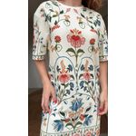 Vestido Tshirt Basico Jardim Beleza Estampado