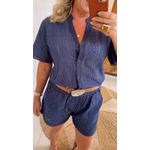 Conjunto Perola Azul Marinho