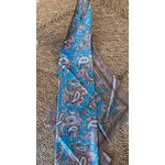 Lenço Liso Seda Azul Claro