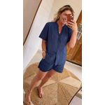 Conjunto Perola Azul Marinho