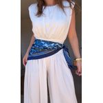 Lenço Liso Seda Azul Marinho