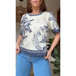 Tshirt Cropped Mar De Ondas Farm Estampado