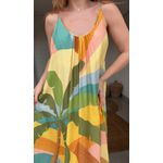 Vestido Longo Paisagem Carioca Estampado