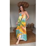Vestido Longo Paisagem Carioca Estampado