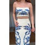 Top Reto Double Coqueiro Tropical Estampado